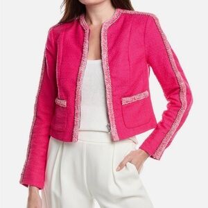 CAbi Ballroom Tweed Jacket Fuchsia Large